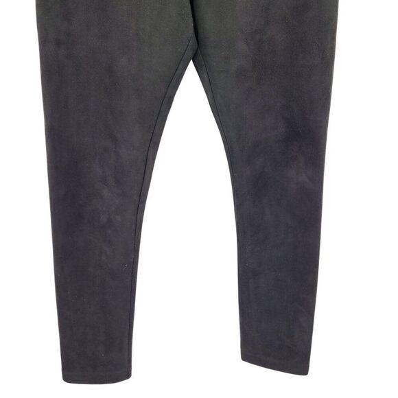 Revolves BCBGMAXAZRIA Faux Suede High-Waisted Mason Leggings L Black Baddie - Picture 6 of 12